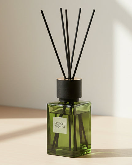 Sences Small Reed Diffuser - Olive Green Florist
