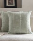Sage Green Woven Line Design Cushion Cover