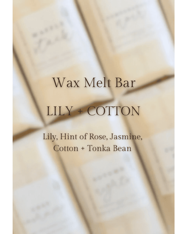Scented Wax Melt Snap Bar - Lily and Cotton