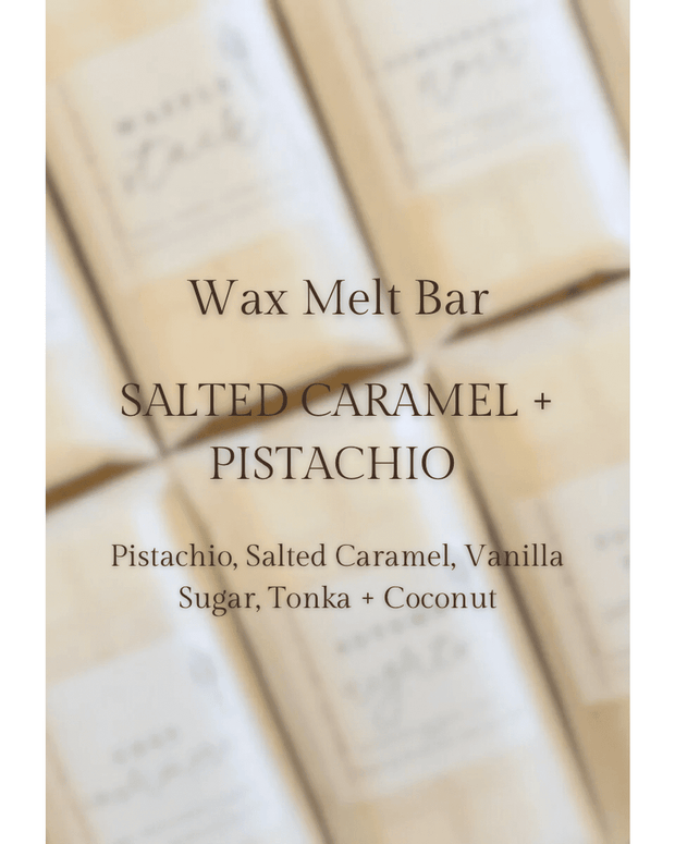 Scented Wax Melt Snap Bar - Salted Caramel and Pistachio