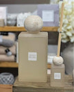 Sences Petra Small Reed Diffuser with Travertine Ball Top - White Alang Alang