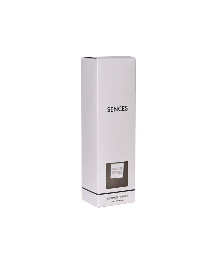 Sences Petre Small Reed Diffuser with Travertine Ball Top - White Alang Alang