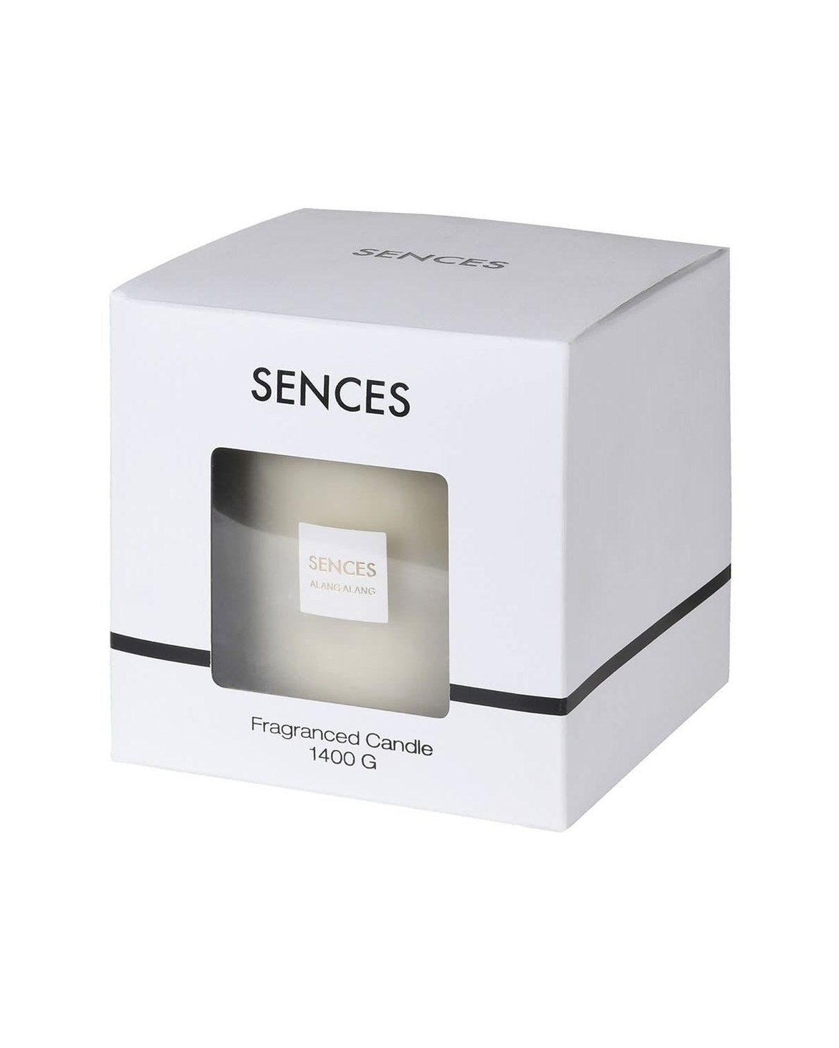 Sences White Large 3 Wick Candle - Alang Alang