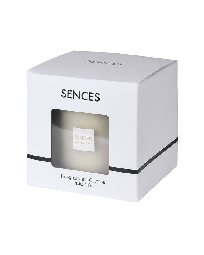 Sences White Large 3 Wick Candle - Alang Alang