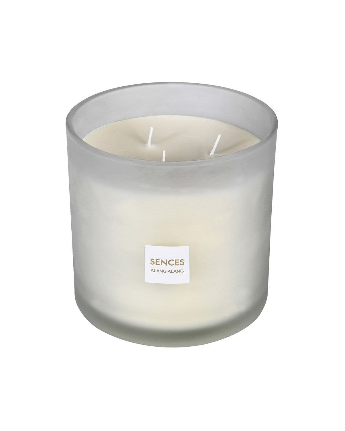 Sences White Large 3 Wick Candle - Alang Alang