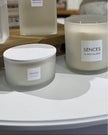 Sences White Large 3 Wick Candle - Alang Alang
