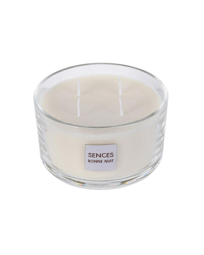 Sences White Large Lidded 4 Wick Candle - Bon Nuit
