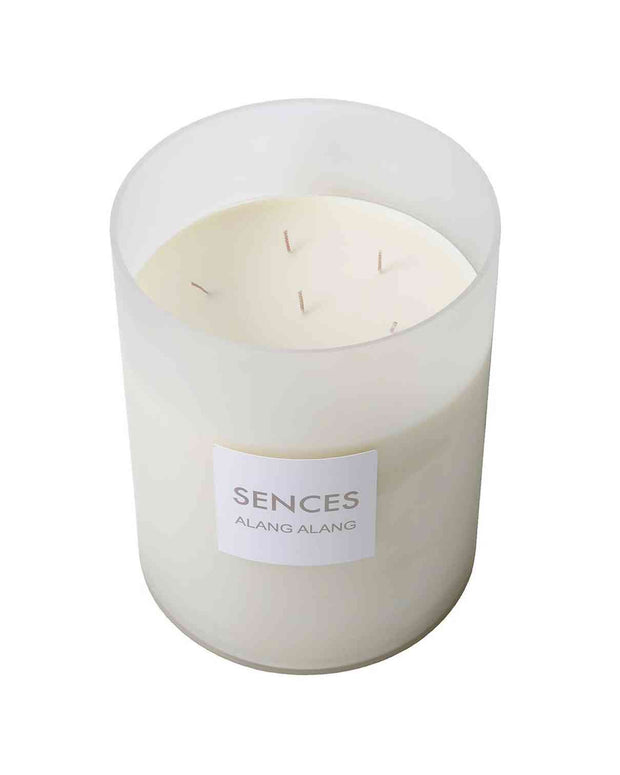 Sences White XXL Huge 7 Wick Candle - Alang Alang PRE ORDER TWO WEEK DELIVERY