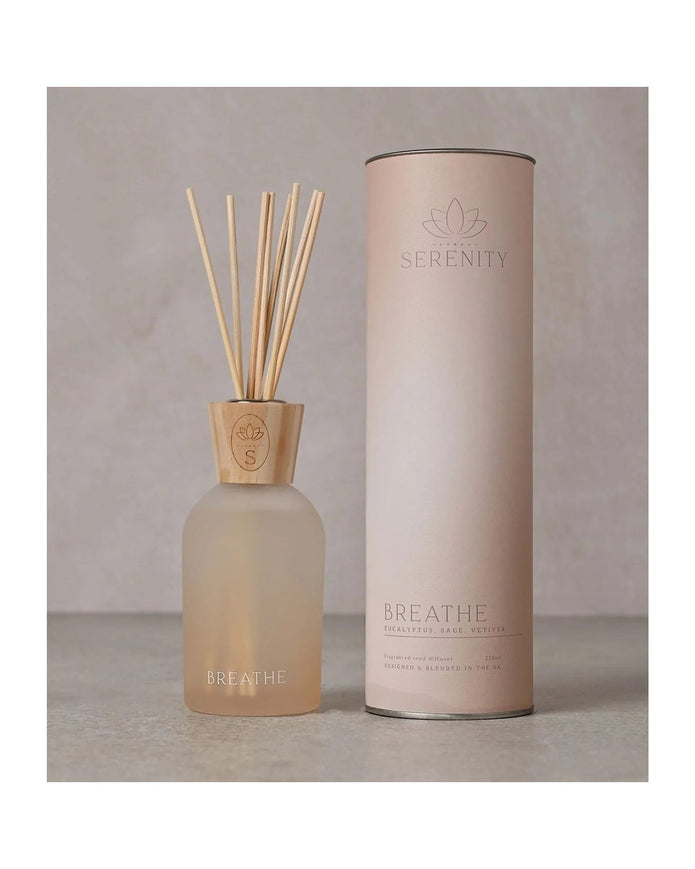 Serenity Breathe Diffuser 220ml Eucalyptus Sage & Vetiver - CandlesCandles - Lulu Loves Home