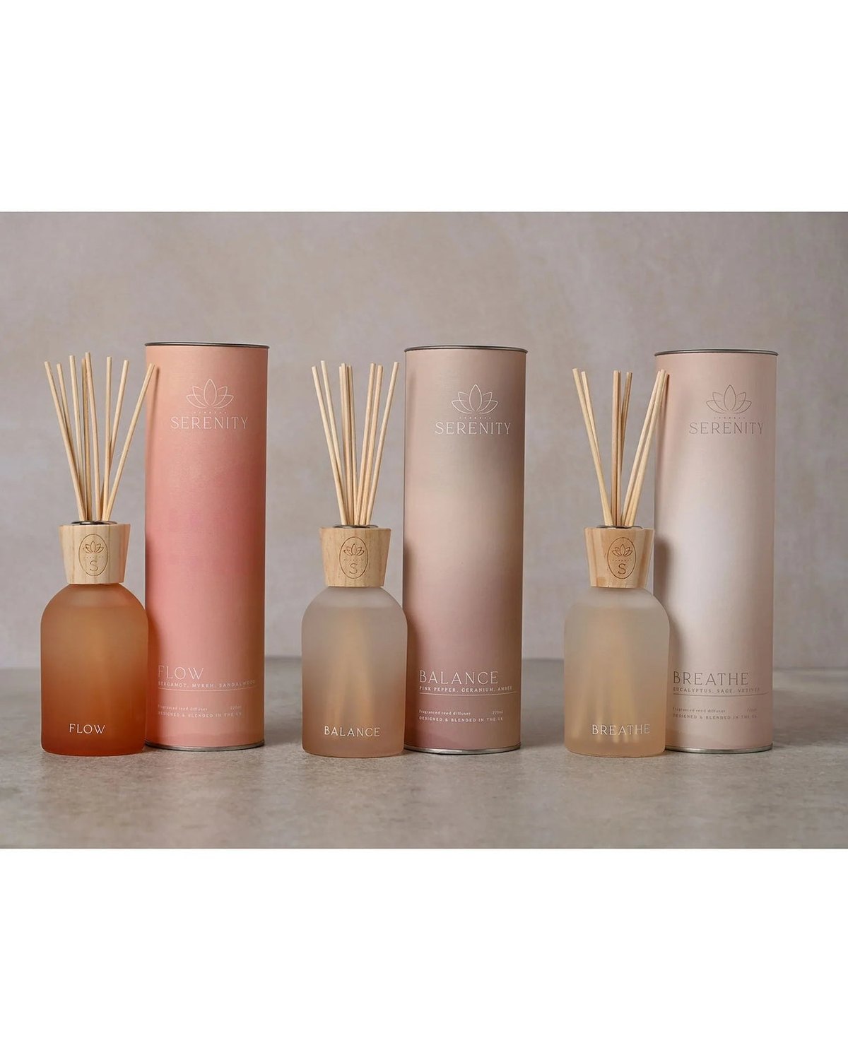 Serenity Breathe Diffuser 220ml Eucalyptus Sage & Vetiver - CandlesCandles - Lulu Loves Home