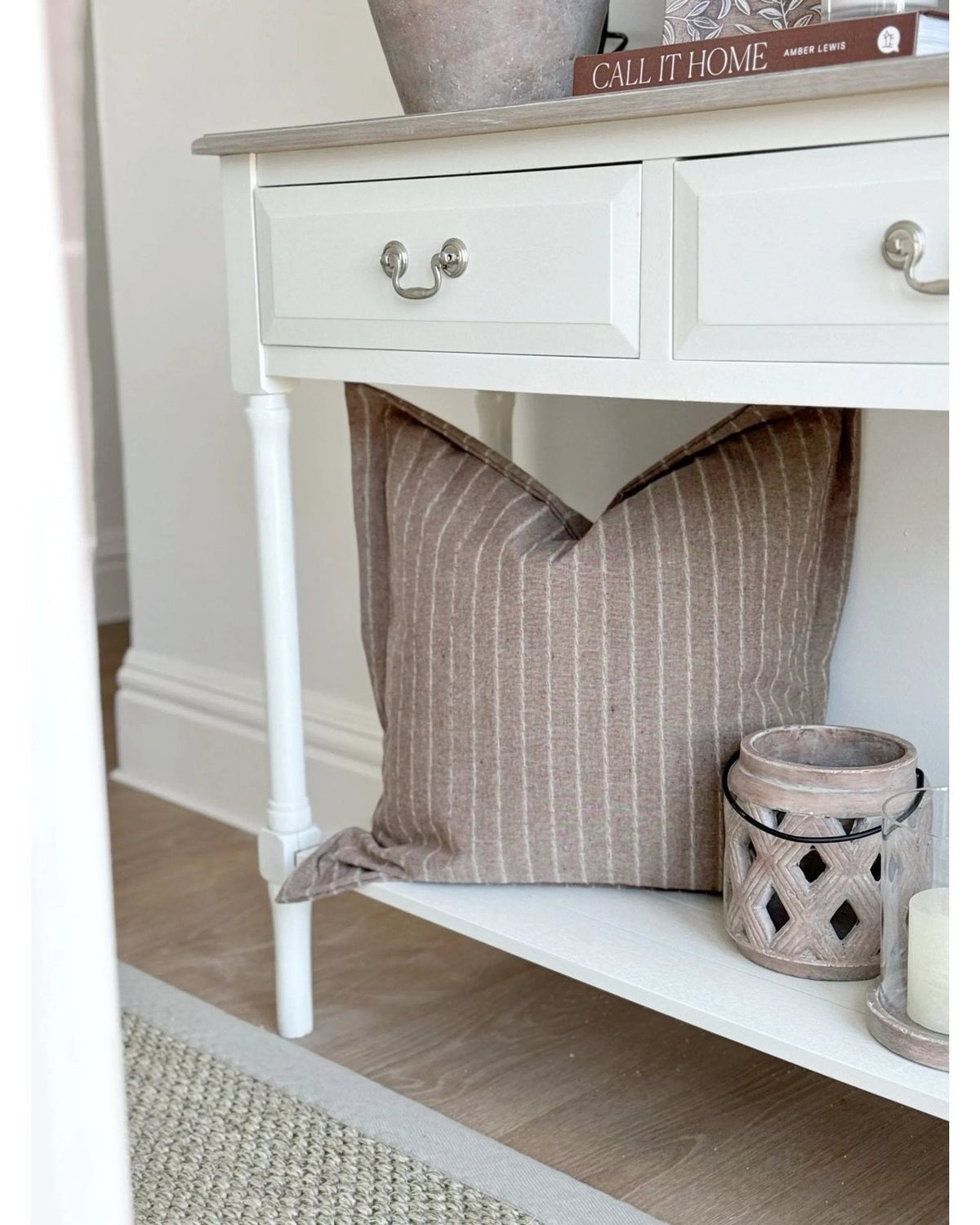 Heritage Two Drawer Neutral Console Table - PRE ORDER TWO WEEK DELIVERY - Furniture And MirrorsFurniture And Mirrors - Lulu Loves Home