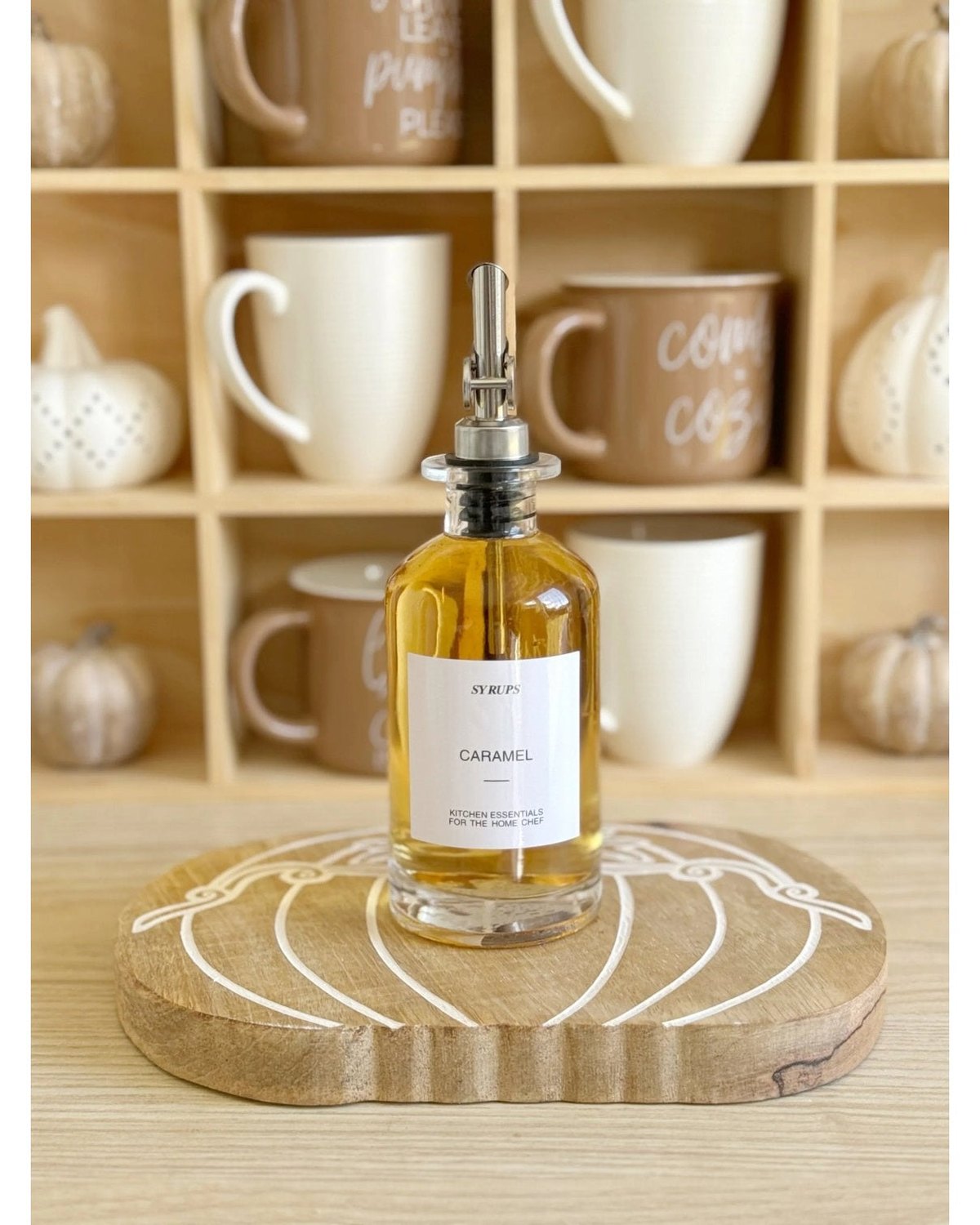 Silver Pump Dispenser For Coffee Syrup Or Oil - Kitchen & DiningKitchen & Dining - Lulu Loves Home