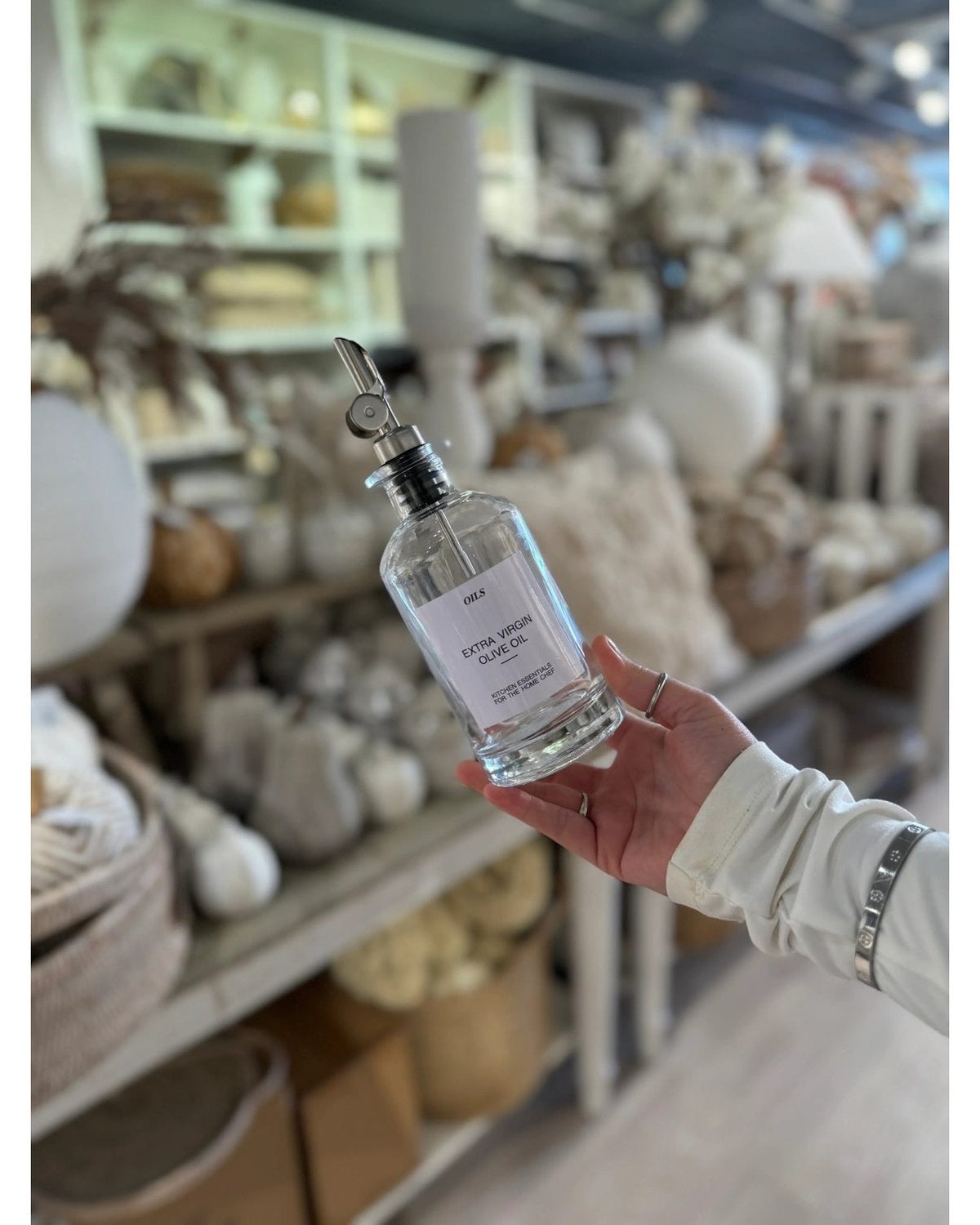 Silver Pump Dispenser For Coffee Syrup Or Oil - Kitchen & DiningKitchen & Dining - Lulu Loves Home