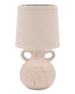 Small Cream Ceramic Handled Table Lamp With Linen Shade - LightingLighting - Lulu Loves Home