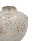 Small Taupe Porcelain Butterfly Bud Vase