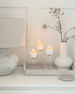 Stemmed Glass Candle Holders - Set of Three - Home DecorHome Decor - Lulu Loves Home