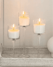 Stemmed Glass Candle Holders - Set of Three - Home DecorHome Decor - Lulu Loves Home