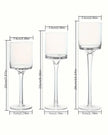Stemmed Glass Candle Holders - Set of Three - Home DecorHome Decor - Lulu Loves Home