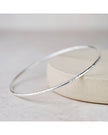 Sterling Silver Geo Circle Bangle Bracelet