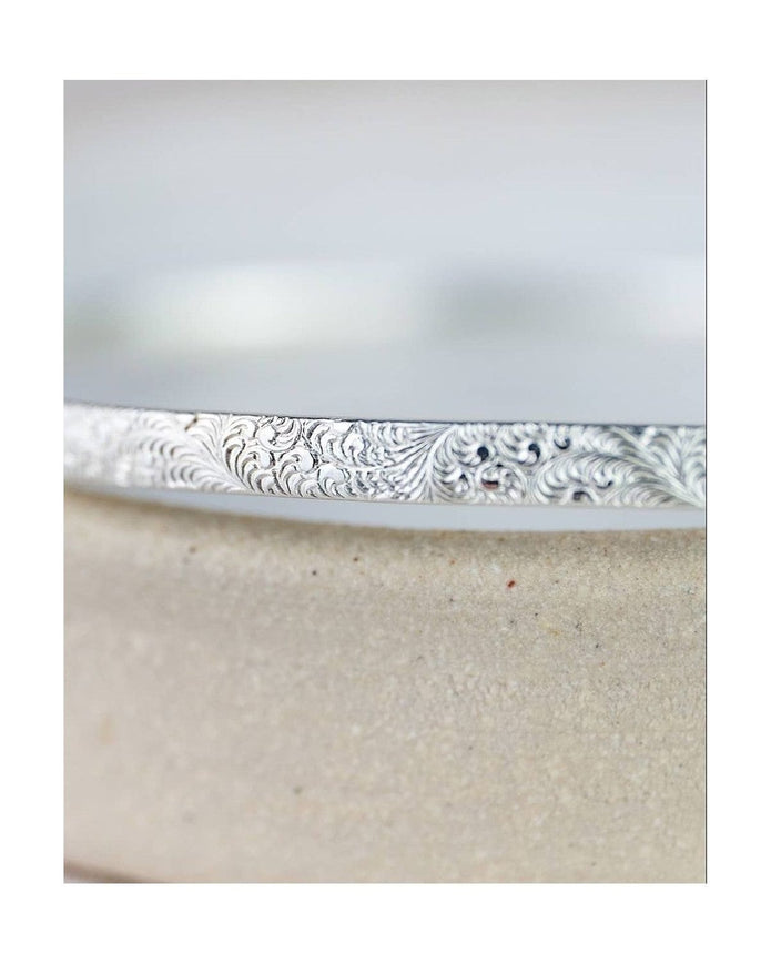 Sterling Silver Lace Bangle Bracelet