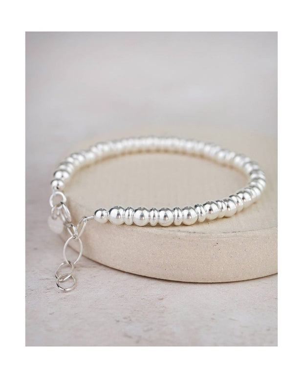 Sterling Silver Two Bead Bracelet