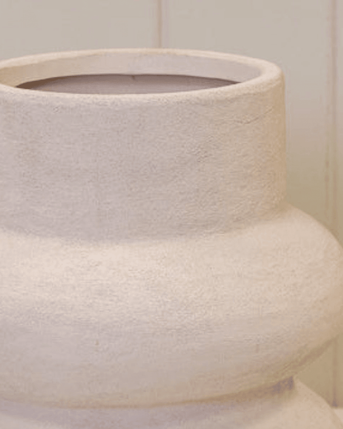 Stone Textural Sculptured Vase