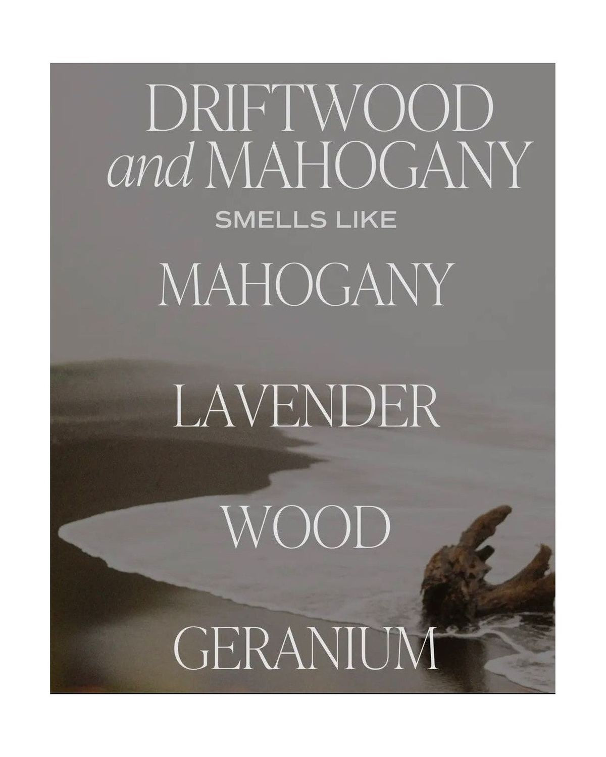 Sweet Water Decor - Clear Glass Candle Jar - Driftwood and Mahogany