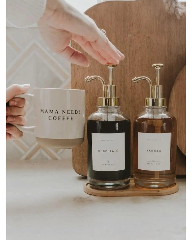 Sweet Water Decor - Cream Glazed Ceramic Mug - Mama Needs Coffee - Kitchen & DiningKitchen & Dining - Lulu Loves Home