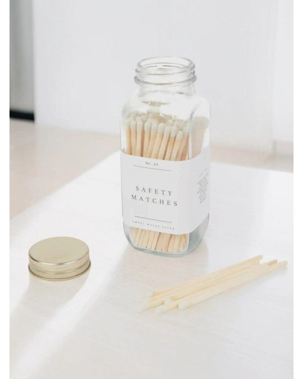 Sweet Water Decor - Small Glass Jar With White Candle Matches - Home DecorHome Decor - Lulu Loves Home