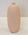 Tall Beige Textured Stone Vase