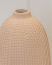 Tall Beige Textured Stone Vase