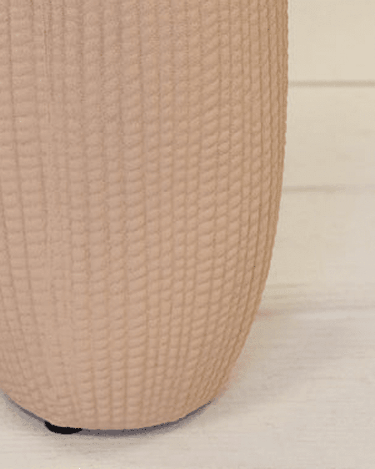 Tall Beige Textured Stone Vase