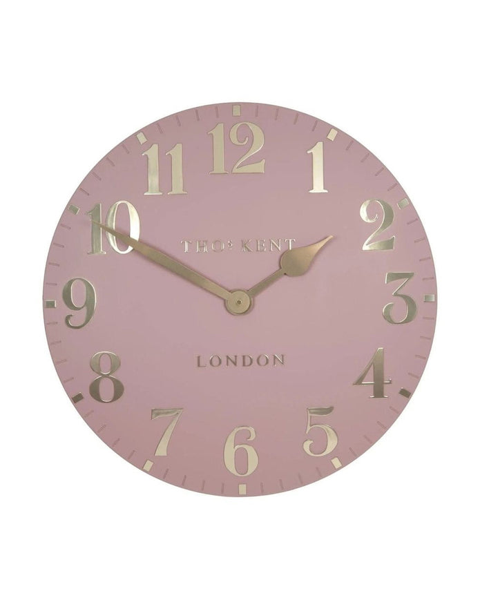 Thomas Kent 12" Arabic Wall Clock Blush Pink - ClocksClocks - Lulu Loves Home