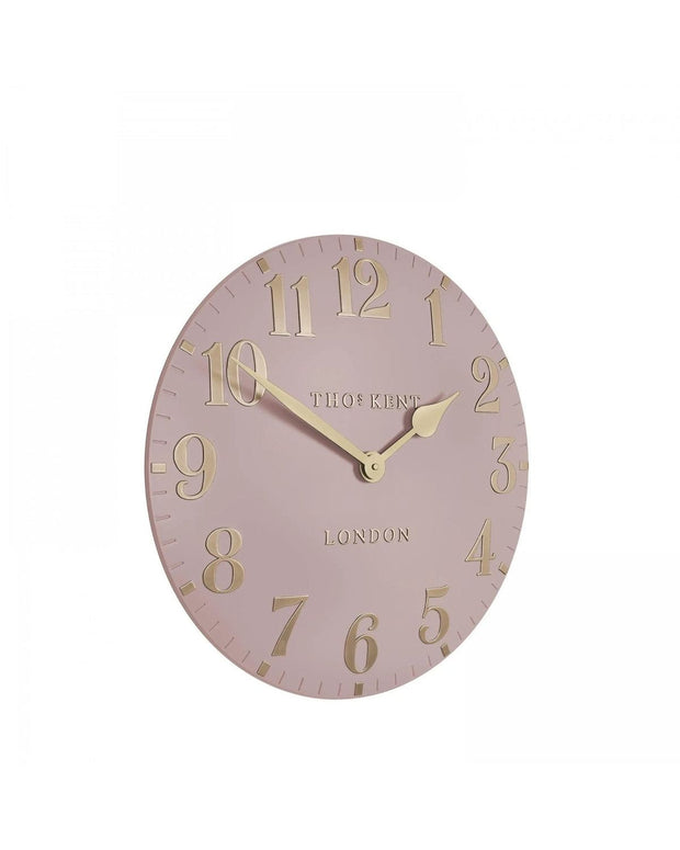 Thomas Kent 12" Arabic Wall Clock Blush Pink - ClocksClocks - Lulu Loves Home
