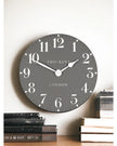 Thomas Kent 12” Arabic Wall Clock Dolphin Grey - PRE ORDER FOUR WEEK DELIVERY - ClocksClocks - Lulu Loves Home