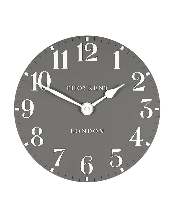 Thomas Kent 12” Arabic Wall Clock Dolphin Grey - PRE ORDER FOUR WEEK DELIVERY - ClocksClocks - Lulu Loves Home