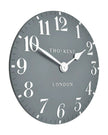 Thomas Kent 12” Arabic Wall Clock Flax Blue - ClocksClocks - Lulu Loves Home