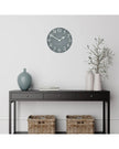 Thomas Kent 12” Arabic Wall Clock Flax Blue - ClocksClocks - Lulu Loves Home