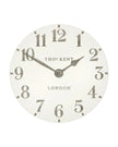 Thomas Kent 12” Arabic Wall Clock Limestone White - ClocksClocks - Lulu Loves Home