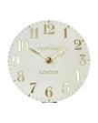 Thomas Kent 12” Arabic Wall Clock Oatmeal White - ClocksClocks - Lulu Loves Home