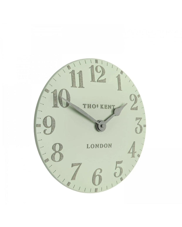 Thomas Kent 12” Arabic Wall Clock Pearl Green - PRE ORDER FOUR WEEK DELIVERY - ClocksClocks - Lulu Loves Home