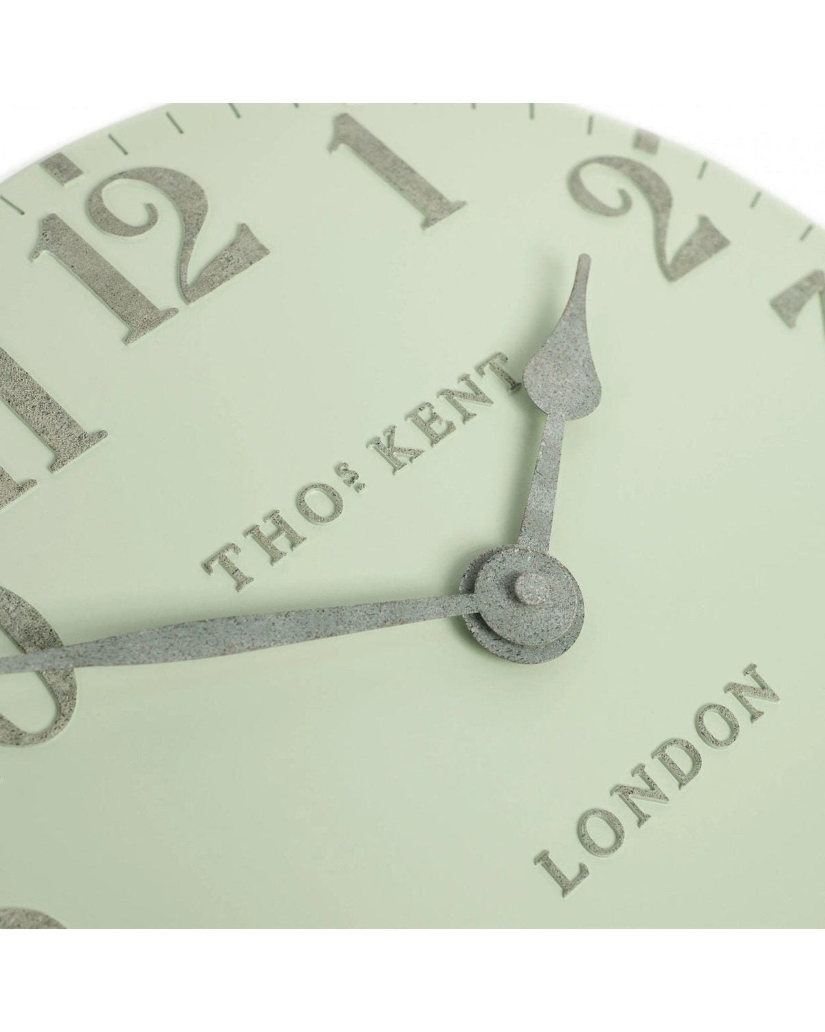 Thomas Kent 12” Arabic Wall Clock Pearl Green - PRE ORDER FOUR WEEK DELIVERY - ClocksClocks - Lulu Loves Home