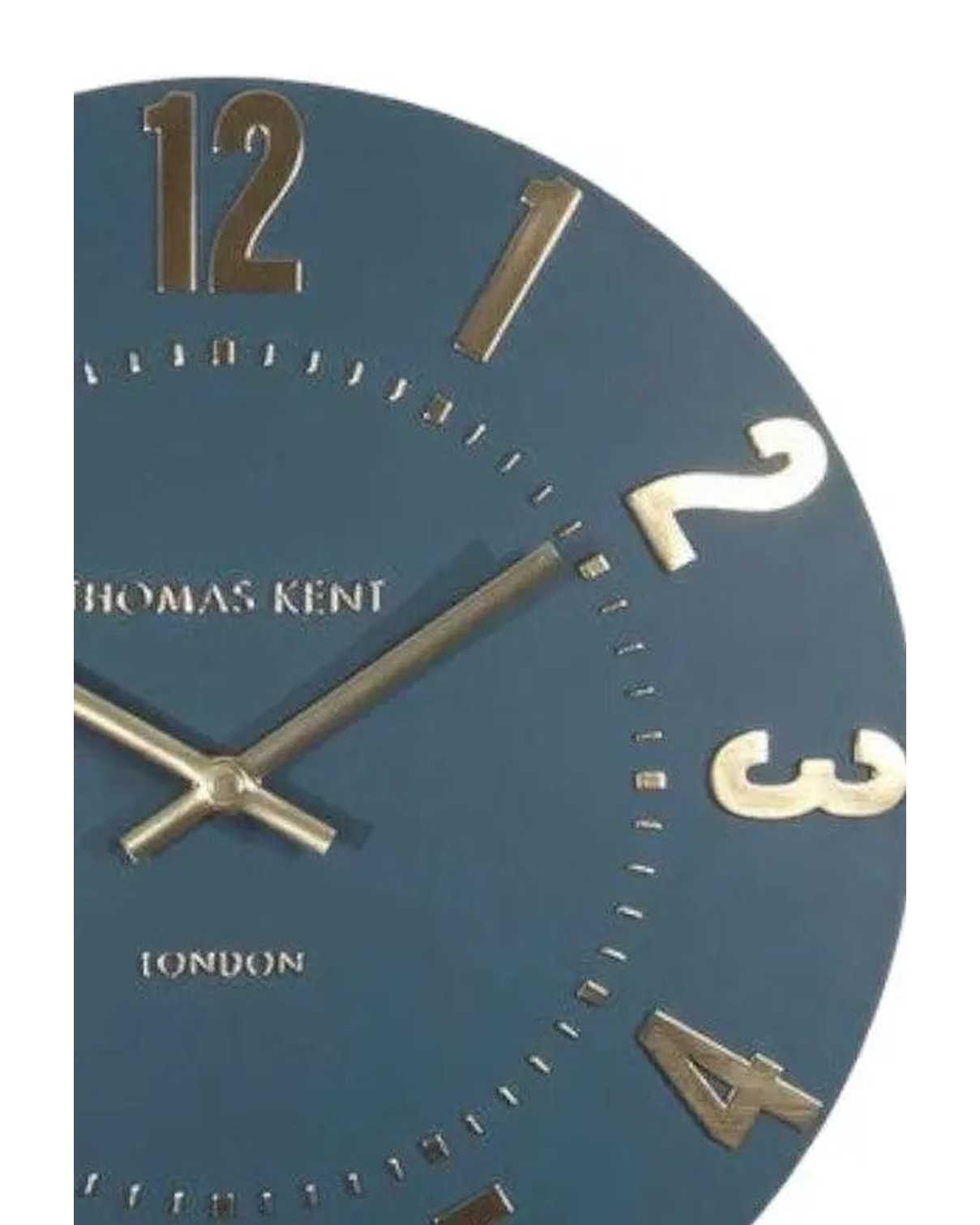 Thomas Kent 12” Mulberry Wall Clock Midnight Blue - ClocksClocks - Lulu Loves Home
