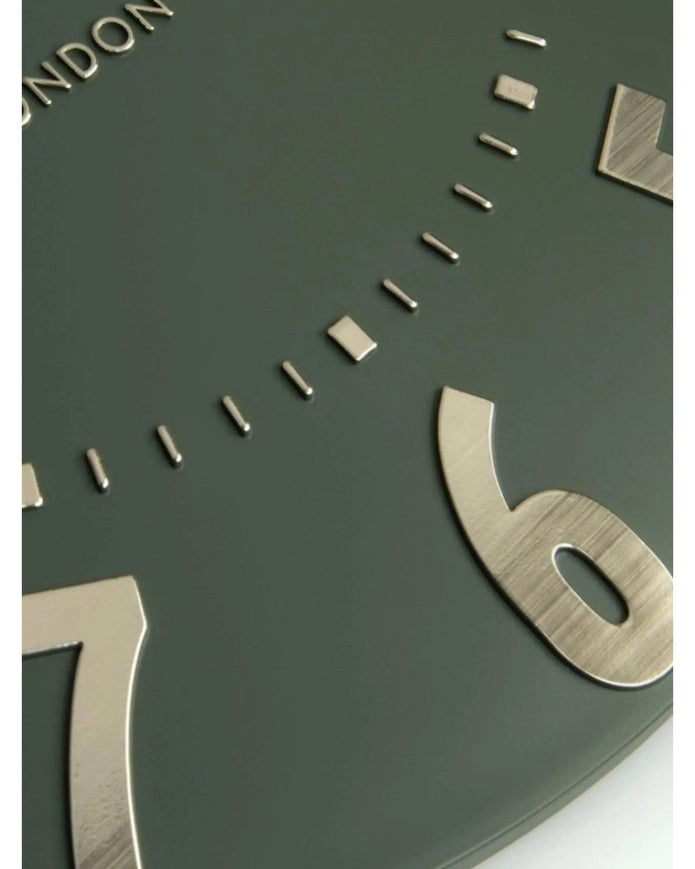 Thomas Kent 12” Mulberry Wall Clock Olive Green - PRE ORDER FOUR WEEK DELIVERY - ClocksClocks - Lulu Loves Home