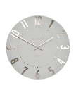 Thomas Kent 12” Mulberry Wall Clock Silver Cloud - ClocksClocks - Lulu Loves Home