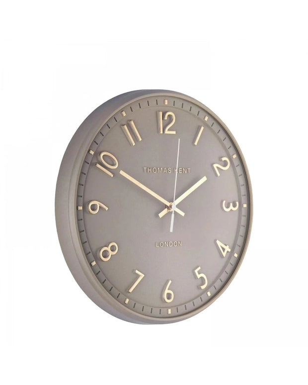 Thomas Kent 14" Tresco Wall Clock Taupe - ClocksClocks - Lulu Loves Home