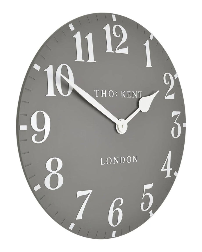 Thomas Kent 20” Arabic Wall Clock Dolphin Grey - PRE ORDER FOUR WEEK DELIVERY - ClocksClocks - Lulu Loves Home