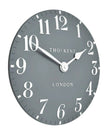 Thomas Kent 20” Arabic Wall Clock Flax Blue - ClocksClocks - Lulu Loves Home