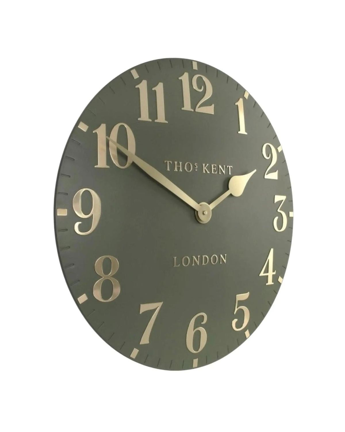 Thomas Kent 20” Arabic Wall Clock Lichen Green - PRE ORDER FOUR WEEK DELIVERY - ClocksClocks - Lulu Loves Home