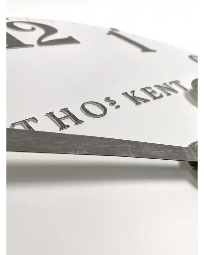 Thomas Kent 20” Arabic Wall Clock Limestone White - PRE ORDER FOUR WEEK DELIVERY - ClocksClocks - Lulu Loves Home